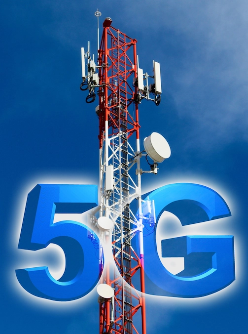 5G cell tower and network