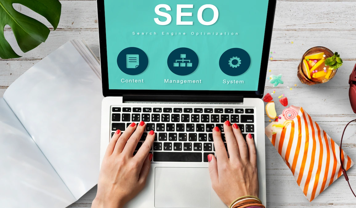 SEO website development data network concept