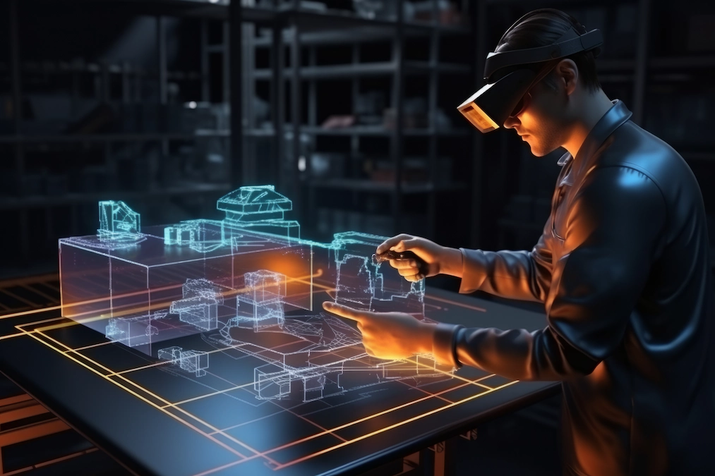 A person using ar technology their daily occupation