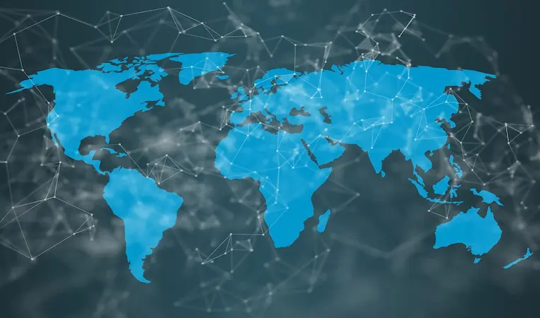 GSM network on map